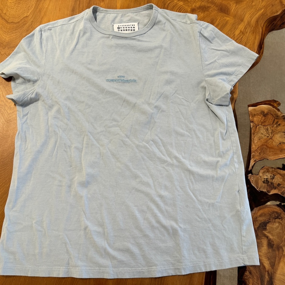 Maison Margiela logo tee shirt embroidered